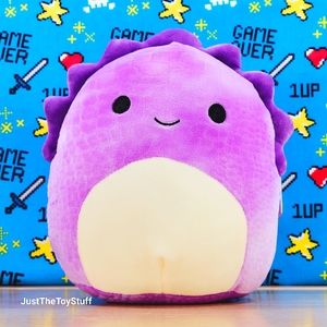 Squishmallow Delilah the Dinosaur 7" UltraSoft Stuffed Animal Toy Plush NWT